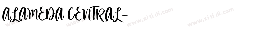 ALAMEDA CENTRAL字体转换
